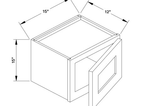 White Shaker 15 W x 15 H Wall Cabinet by Craft Online Sale