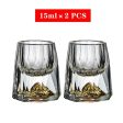 Crystal Glass Gold Foil Double Bottom Whiskey Glasses Online