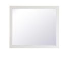 Aqua Rectangle Vanity Mirror 42 Inch In White Cheap