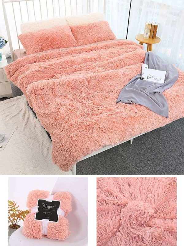 Luxurious Shaggy Fur Blanket on Sale