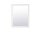 Aqua Rectangle Vanity Mirror 24 Inch In White Online Hot Sale