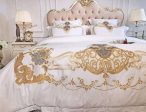 New Luxury embroidery Sheet Pillowcase and Duvet Cover Set Sale