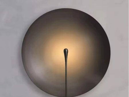 Minimalist Black Circular Wall Lamp for Modern Living Spaces Hot on Sale