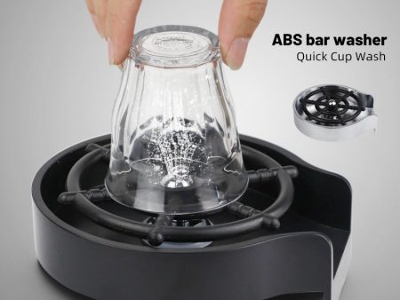 Bar Counter Cup Washer Sink High-pressure Spray Automatic Faucet Coffee Pitcher Wash Cup Tool Kitchen Fashion