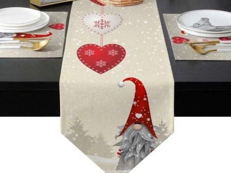 Festive Linen Christmas Table Runners Online now