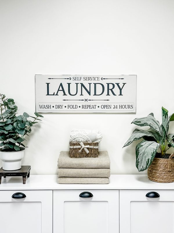 Laundry room sign- personalized with family name Online now