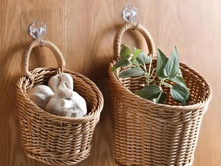 Woven Hanging Storage Basket & Flower Plant Pot 🌿 For Discount