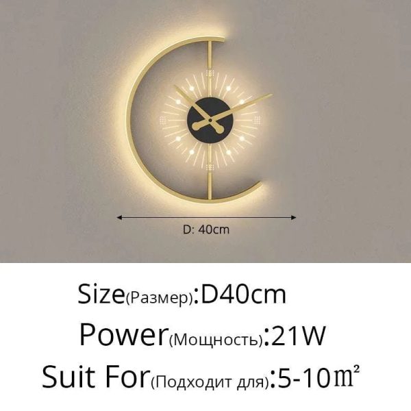 LED Wall Lamp with Clock - Illuminate Your Space in Style Online