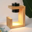 Nordic Wood Candle Warmer Lamp Online now