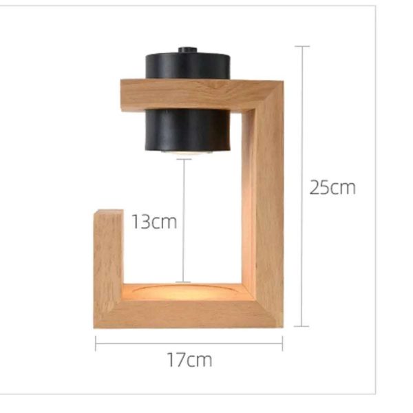 Nordic Wood Candle Warmer Lamp Online now