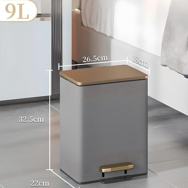 Luxury Metal Kitchen Trash Bin - Free Shipping & Foot Pedal Operated Supply