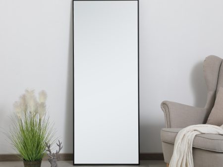 Metal Frame Rectangle Mirror 24 Inch In Black Online now