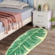 Modern Leaf Pattern Bathroom Toilet Waterproof Mat. Discount