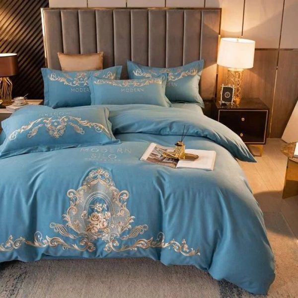 Egyptian Cotton Embroidered Bedding Set Online Sale