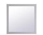 Aqua Square Vanity Mirror 36 Inch In Grey Cheap