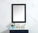 Aqua Vanity Mirror 24X32 Inch In Black Fashion