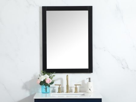 Aqua Vanity Mirror 24X32 Inch In Black Fashion