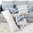 Blue Geometric Tufted Bohemian Pillow Covers Tassels Lengthen Bedroom Sofa Pillow Case For Living Room Sofa Home Decoration Hot on Sale