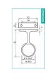 1 5 16 Inch Diameter Round Wardrobe Closet Rod Suspended Center Support Online Sale