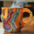 Stylish Mineral Crystal Coffee Mug - Eco-Friendly Resin Drinkware Discount