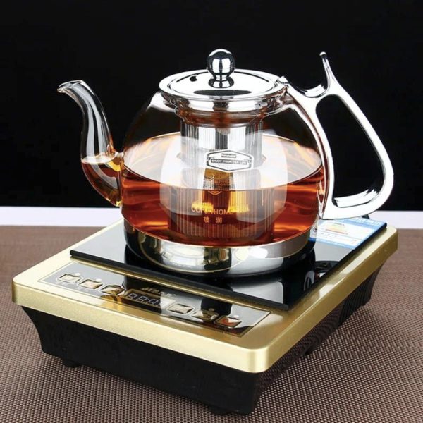 Clear Glass Teapot with 1.2L Capacity - Heat Resistant & Multifunctional Online