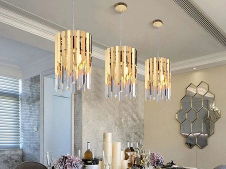 Small Round Gold Crystal LED Chandelier Online Hot Sale