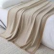 Nordic Stripe Knitted Blanket Throw for Sofa and Bed on Sale