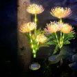 Solar Flower Lights: 2-Pack Outdoor Waterproof LED Garden Decor For Sale