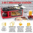 Retro 3-in-1 Breakfast Station - Red Fashion