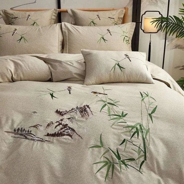 Cozy Winter Dreams 7-Piece Chinese-style Bedding Set Online now