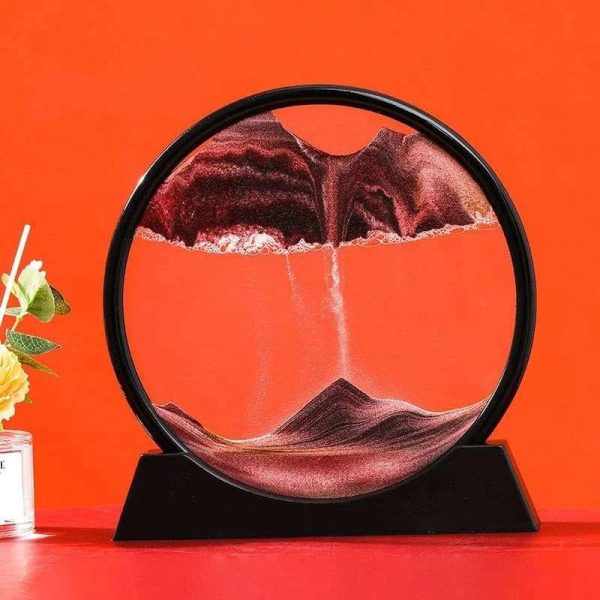 Moving Sand Art Picture Round Glass 3D Deep Sea Sandscape In Motion Online Sale