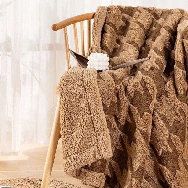 Cozy Plaid Throw Blanket Discount