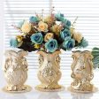 Gold Frosted Porcelain Vase For Sale