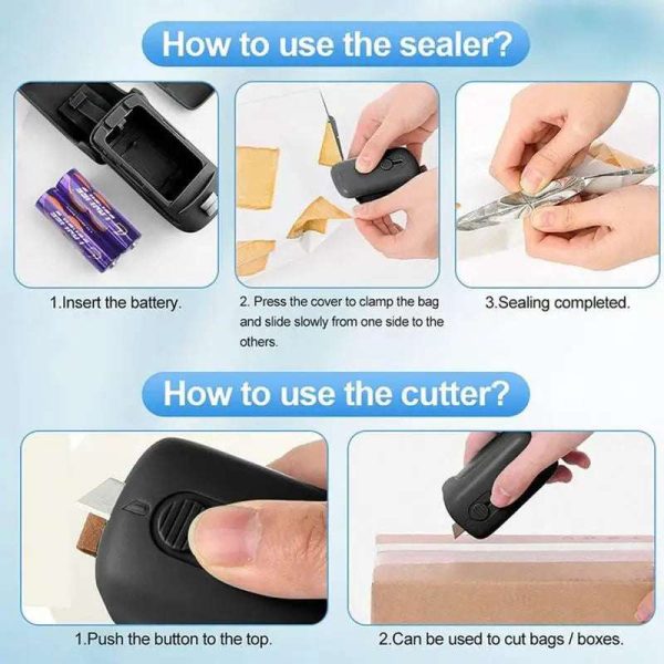 Product Name: 2-in-1 Handheld Bag Sealer with Cutter For Sale