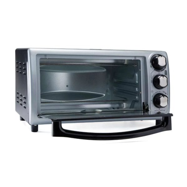 Hamilton Beach 4 Slice Toaster Oven, Silver Fashion