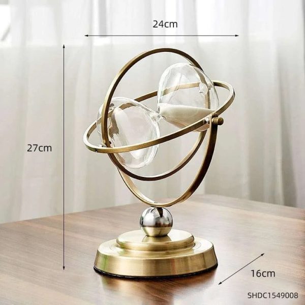 European Style Luxury White Sand  Rotating Hourglass Fashion