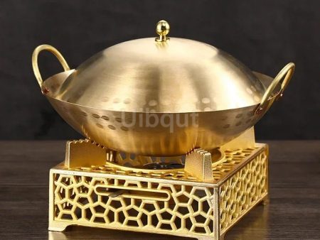 Single Person Eco-Friendly Copper Hotpot with Solid Alcohol Furnace Online Sale