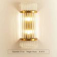 Modern Light Luxury Crystal Gold Wall Lamps Sale