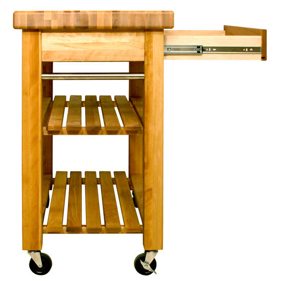 Work Center w  2 1 2  Thick Butcher block Top and Drawer 30  W 1470 For Discount