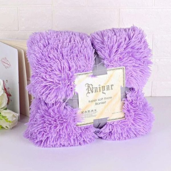 Luxurious Shaggy Fur Blanket on Sale