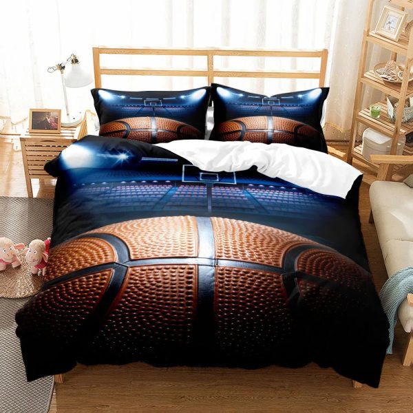 Basketball Printed Duvet Cover Set - 3 pcs of Quality Bed Linen Online Sale