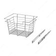 Designer Closet Full Extension Pull-Out Laundry Steel Wire Basket Supply