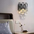 Iron and Crystal Wall Lamp Hot on Sale