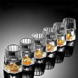 Crystal Glass Gold Foil Double Bottom Whiskey Glasses Online