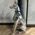 Doberman Dog Sculpture - Handcrafted Online now