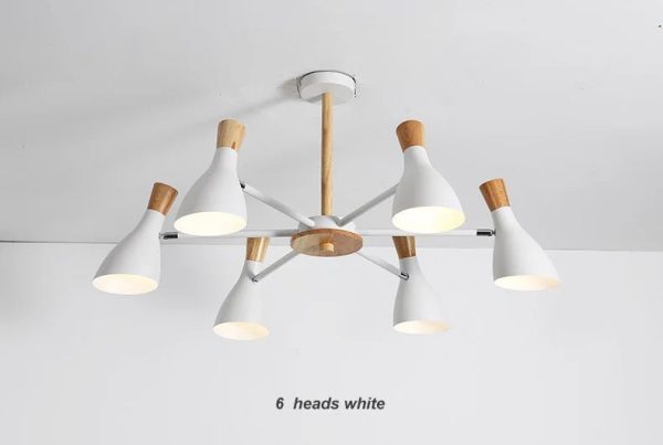 Scandinavian Ceiling Chandelier Living Room LED Chandelier Bedroom Wooden Ceiling Lights Kitchen 220V Interior Decor Lighting Cheap