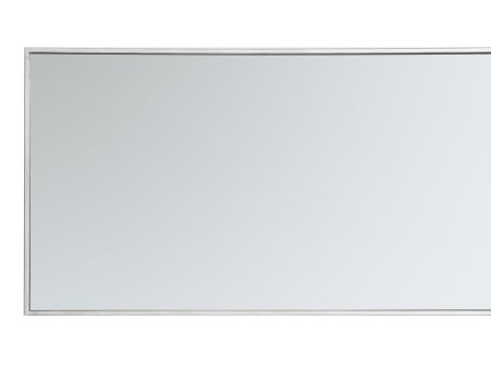 Metal Frame Rectangle Mirror 20 Inch In Silver Supply