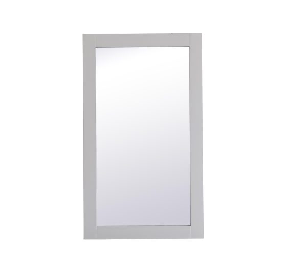 Aqua Rectangle Vanity Mirror 18 Inch In Grey Online Sale