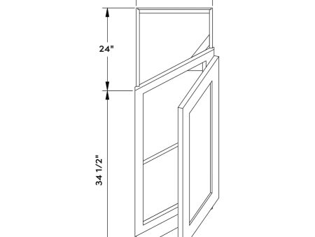 Aqua Shaker 12”W Corner Base Cabinet by Craft Online