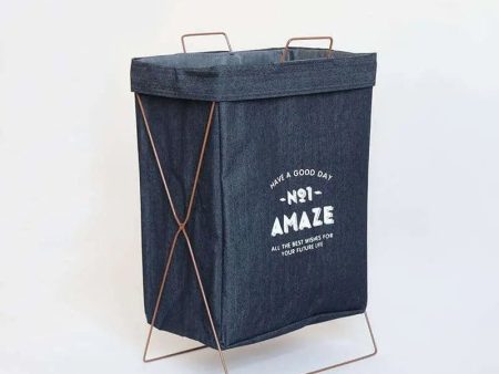 Linen Iron Laundry Basket For Sale